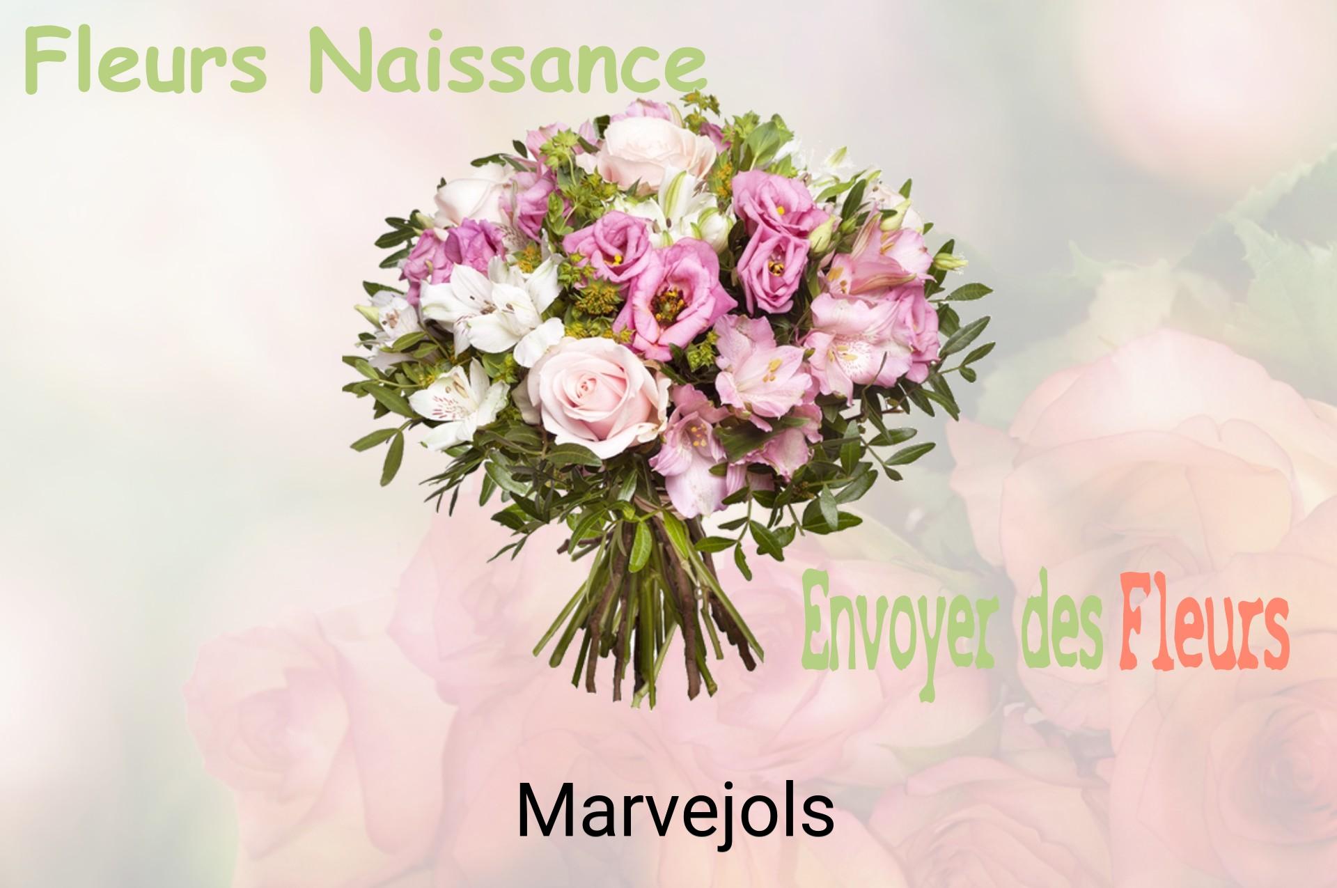 Bouquet de fleurs de naissance livré à Marvejols