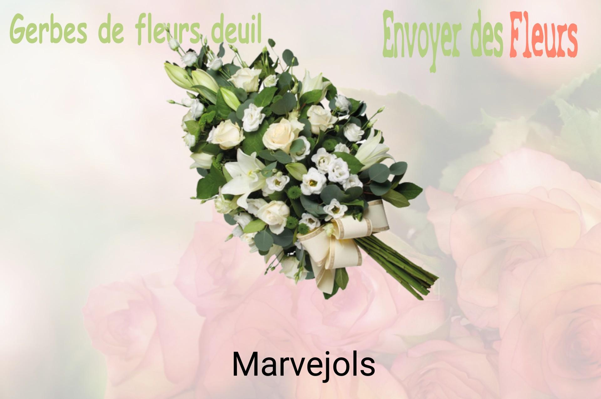 Gerbe de fleurs de deuil livrée à Marvejols